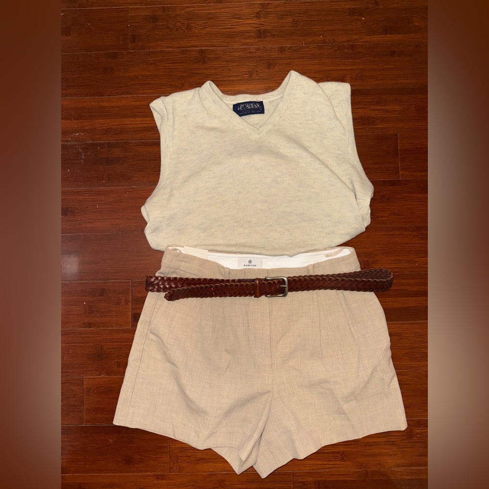 Coastal Prep Sweater Vest + Tailored Shorts Old Money Nancy Meyers Julia Roberts